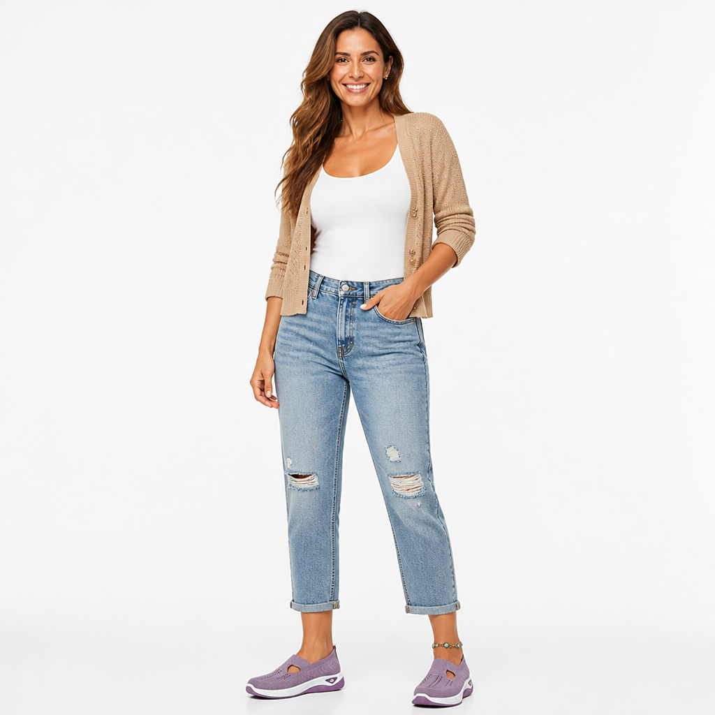 Bequeme Schuhe mit Dämpfung Rutschfest, atmungsaktiv, leicht, ideal für den Herbst