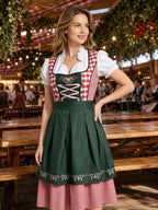 Dirndl Damen Oktoberfest Kleid | Trachtenkleid mit Schnürung, Oktoberfest Outfit, Wiesn, festlich