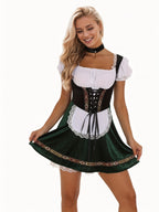 Dirndl Damen Oktoberfest Kleid | Bayerisches Trachtenkleid | Curvay | Oktoberfest Outfit, Wiesn, Partykleid, festlich