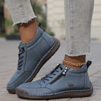 Women's Sneakers with Wide Toe Box and Supportive Sole - Navy