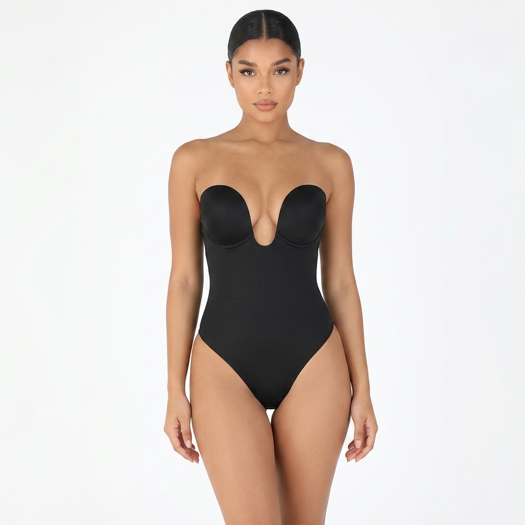 Rückenfreier, unsichtbarer Body für Damen | Nahtloser Body Shaper