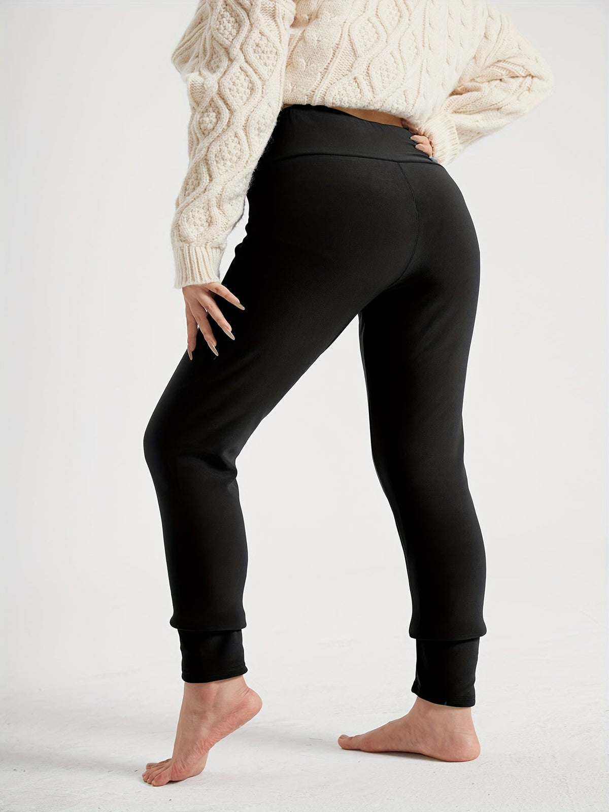 Women's High-Waist Fleece-Lined Leggings