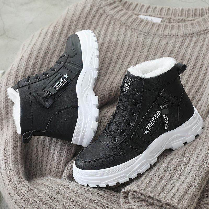 Women’s Fur-Lined Chunky Winter Sneakers