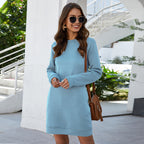 Damen-Sweatshirtkleid mit langen Ärmeln