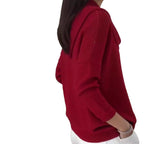 Lässiger Damen-Strickpullover mit langen Ärmeln