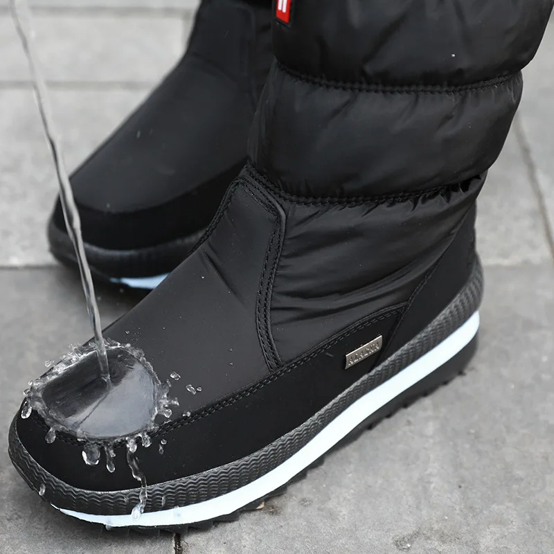 Waterproof snow boots with zipper for Women
