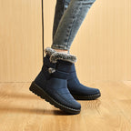 Winterstiefel für Damen Neue lange Plüsch-Schneestiefel Damen Plateau-Stiefeletten Warme Schuhe
