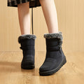 Winterstiefel für Damen Neue lange Plüsch-Schneestiefel Damen Plateau-Stiefeletten Warme Schuhe