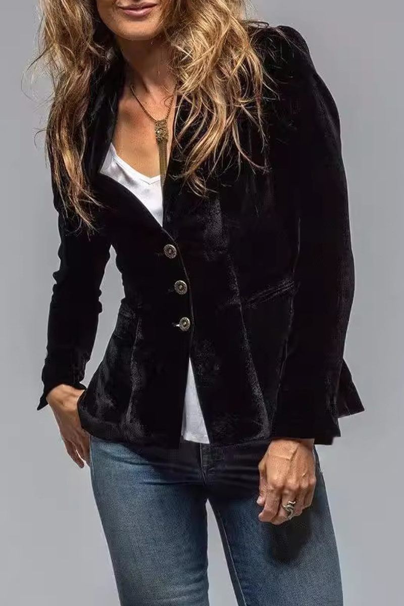 Women's Slim Fit Blazer Jacket | Single Button Classic Style