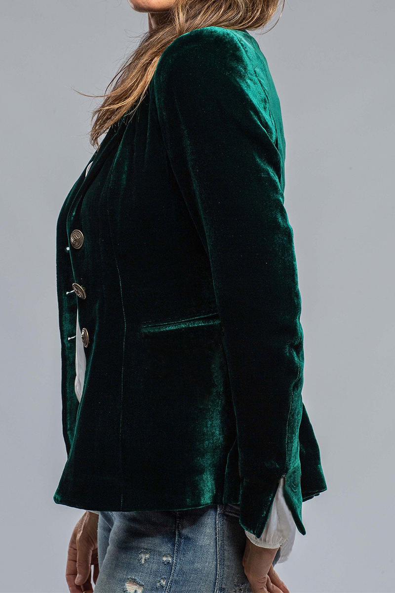 Women's Slim Fit Blazer Jacket | Single Button Classic Style