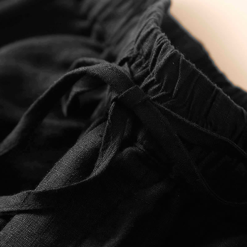 Women's Drawstring Waist Lace Trim Shorts