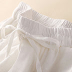 Women's Drawstring Waist Lace Trim Shorts