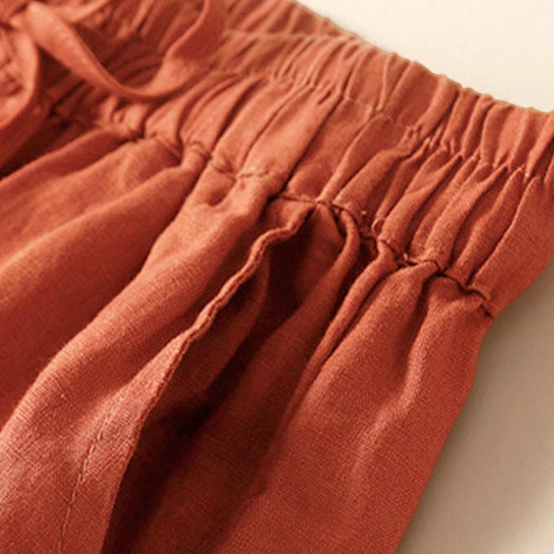 Women's Drawstring Waist Lace Trim Shorts