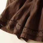 Women's Drawstring Waist Lace Trim Shorts