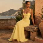 Elegant Silhouette Maxi Dress | Wedding Guest Dress