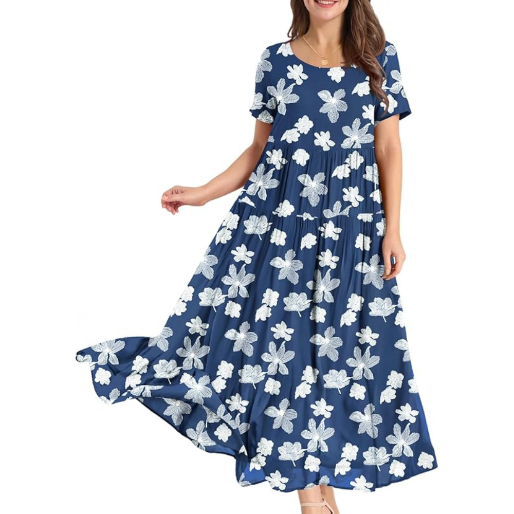 Blumen-Maxikleid für den Sommer – leichtes Boho für Damen