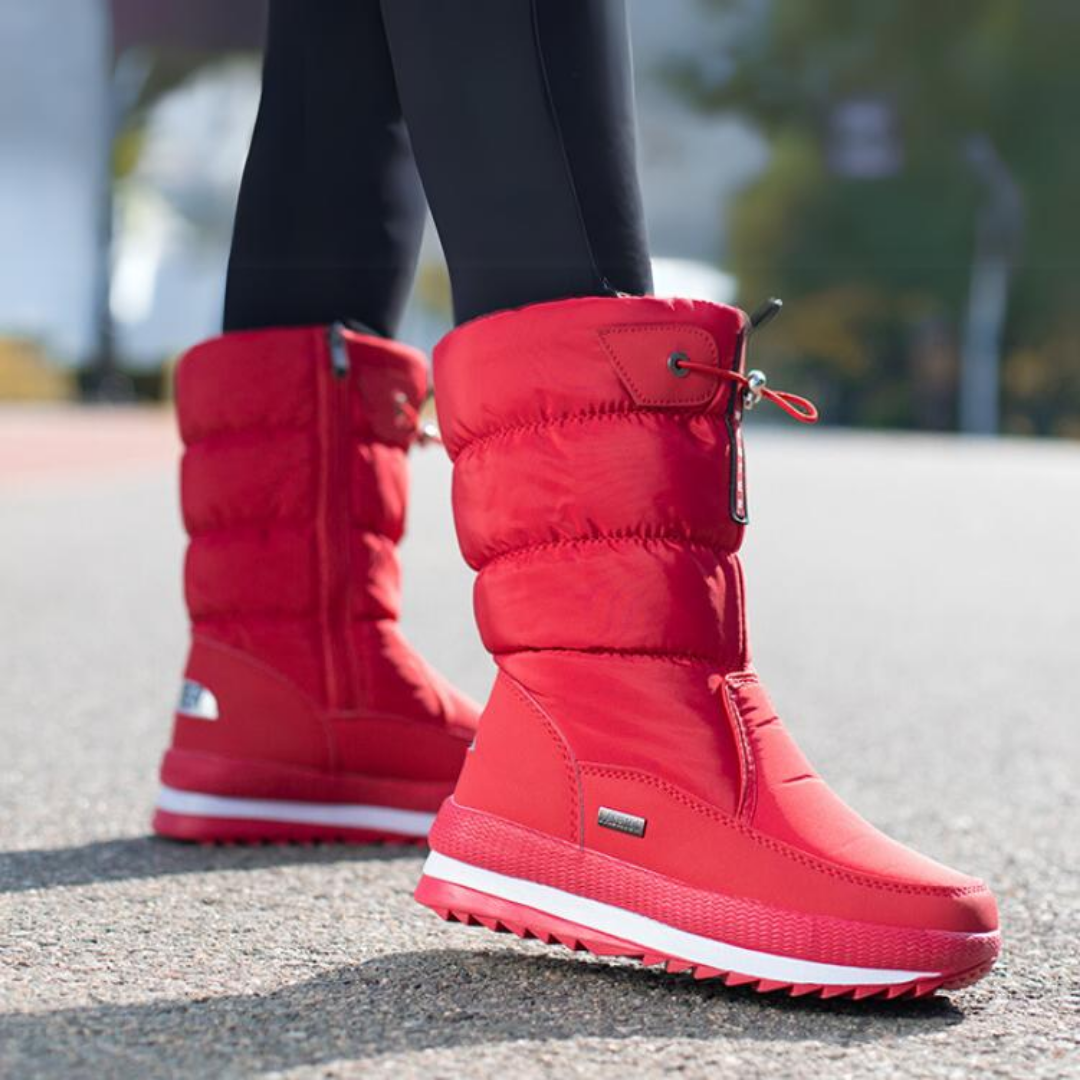 Waterproof snow boots with zipper for Women