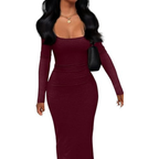 Sleek Nightgown Bodycon Dress – Evening Shapewear for Women