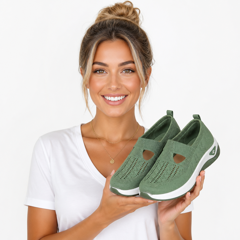 Bequeme Schuhe mit Dämpfung Rutschfest, atmungsaktiv, leicht, ideal für den Herbst