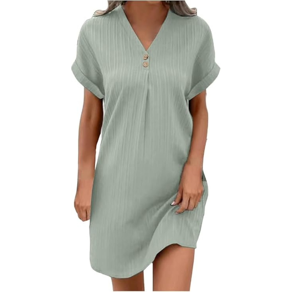 Luftiges Leinen-Sommerkleid – Leichte Spitze für Damen