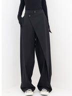 Modern Wide Leg Asymmetrical Baggy Casual Women Chic Pants