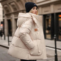 Hooded Puffer Jacket with Warm Insulation & Slim Fit | Perfect for Winter - Khaki