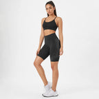 Radlerhose Damen High Waist – Sport Shorts mit Handytasche