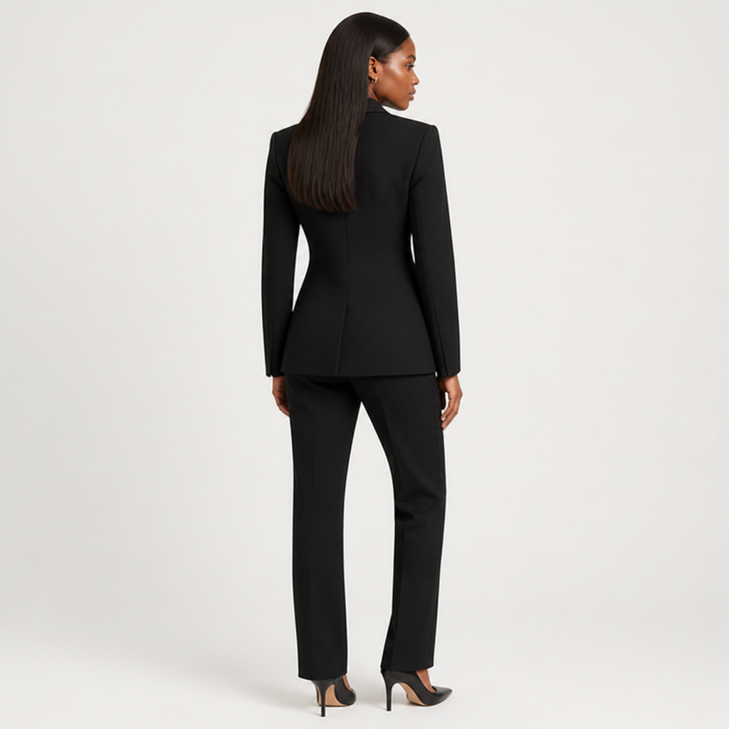Damen Blazer- und Hosenanzug mit klassischer Linie | Stil, der nie aus der Mode kommt