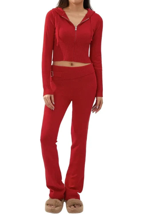 Schickes Hoodie- und Hosen-Set für Damen