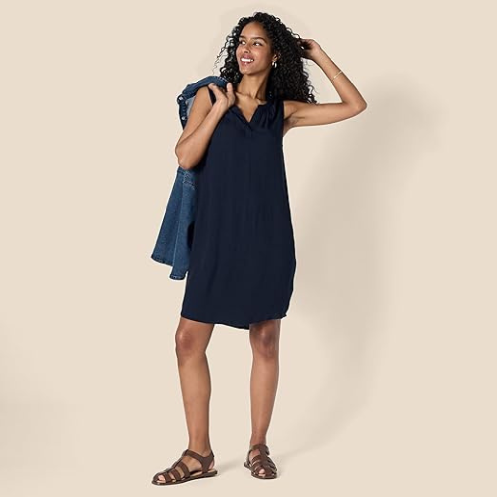 Sleeveless Sheath Summer Dress – Lightweight Flattering for Women