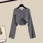 Women's 3 Piece Outfit Set | Wide Leg Trousers with Shirt and Top
