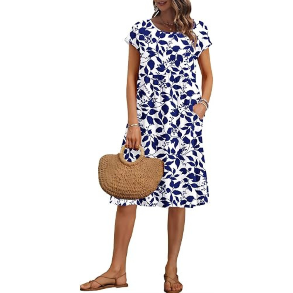 Leinen-Wickelkleid für den Sommer – leichtgewichtig für Damen
