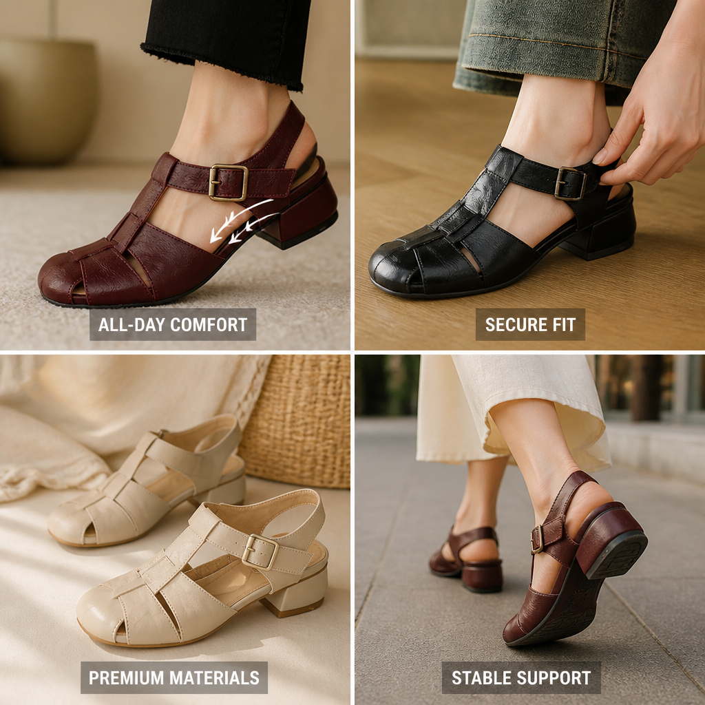 Orthopädische Mary-Jane-Hausschuhe für Damen mit gepolsterter Fußgewölbestütze | Leichte Komfort-Schuhe