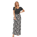 Leinen-Luxe Maxi Sommerkleid – Leichte Spitze für Damen