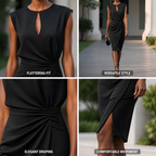 Women’s Sleeveless Midi Cocktail Dress | Elegant Party & Evening Dress