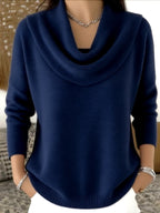 Lässiger Damen-Strickpullover mit langen Ärmeln