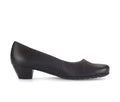 Women's Pumps with Block Heel, Round Toe and 3.5 cm Heel Height - Black