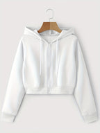 Damen Freizeit Kapuzenjacke mit Reißverschluss – Langarm | Kapuzenpullover, Kapuzen-Sweatshirt