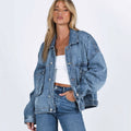 Relaxed Oversized Women's Vintage Denim Jacket