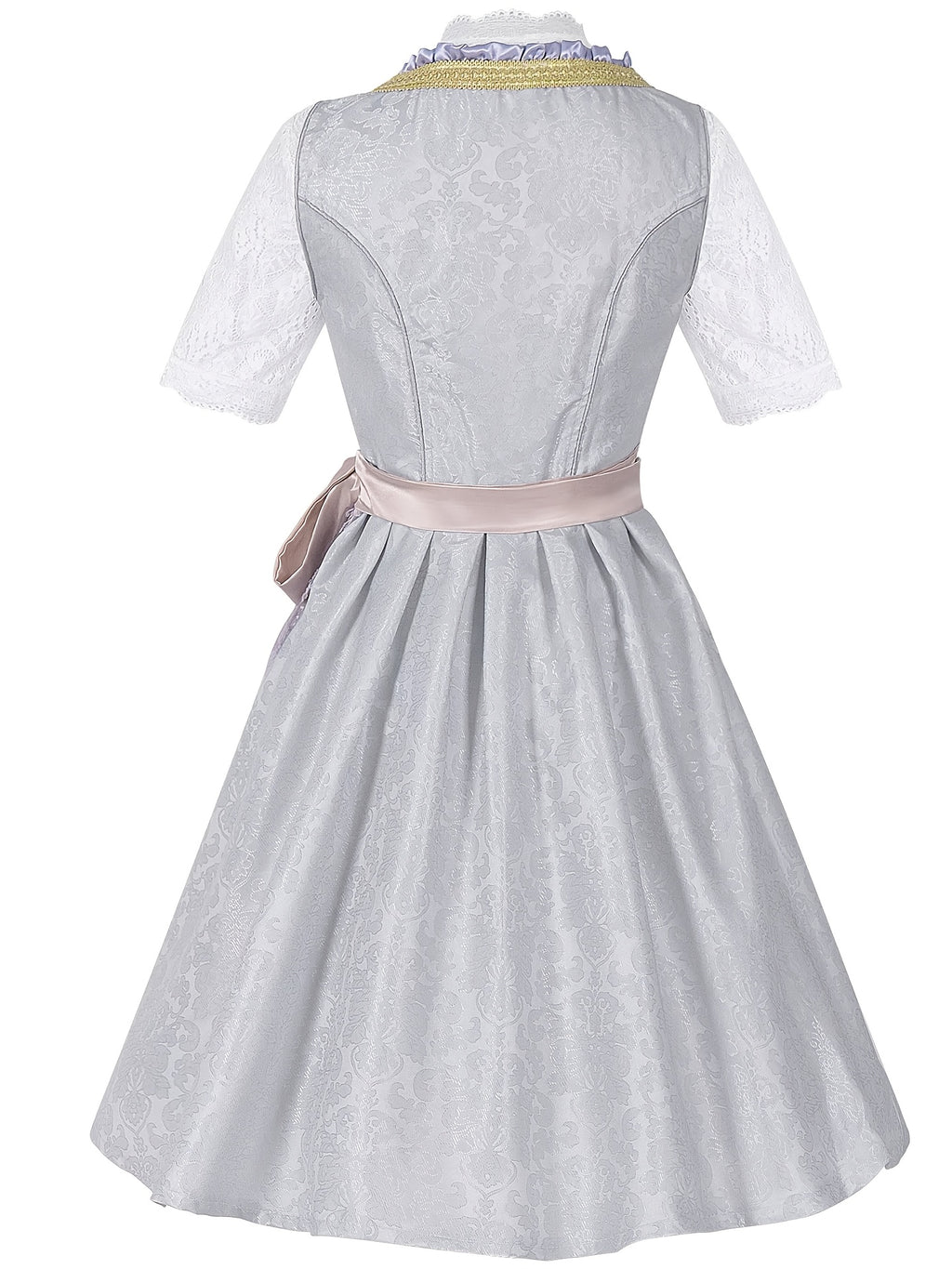 Dirndl Damen Oktoberfest Kostüm | Trachtenkleid mit Corsage & Trägerrock