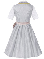 Dirndl Damen Oktoberfest Kostüm | Trachtenkleid mit Corsage & Trägerrock