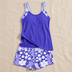 Damen-Tankini-Set mit Tanktop und Shorts | Strandmode-Set