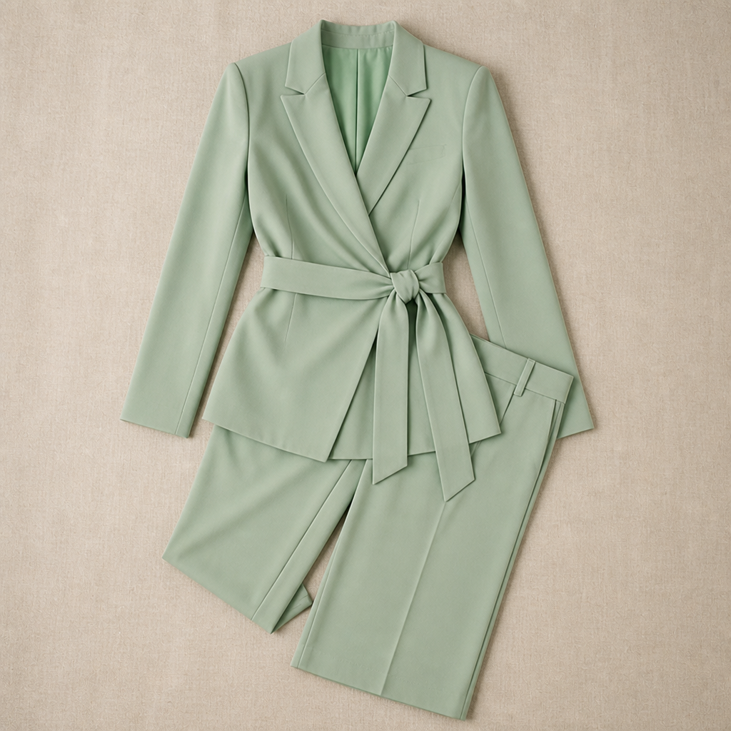 Women's Two-Piece Suit with Tie | Confidence and Effortless Elegance