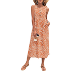 Maxikleid – Leichtes Button-Down-Kleid für Damen