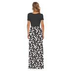 Leinen-Luxe Maxi Sommerkleid – Leichte Spitze für Damen