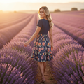 Elegantes Sommerkleid mit quadratischem Ausschnitt – leicht und figurschmeichelnd für Damen