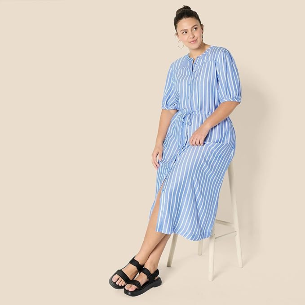Sunlit Swing Summer Dress – Lightweight Relaxed Fit for Women