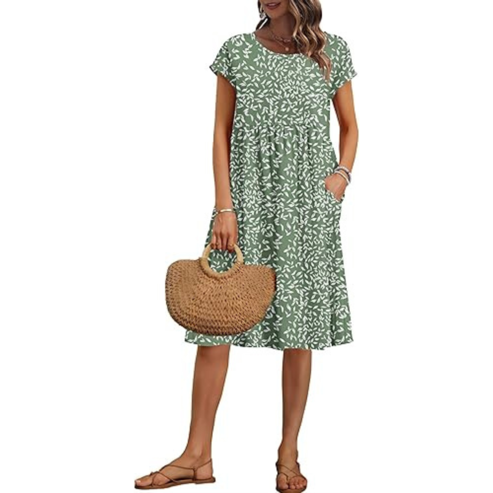 Leinen-Wickelkleid für den Sommer – leichtgewichtig für Damen