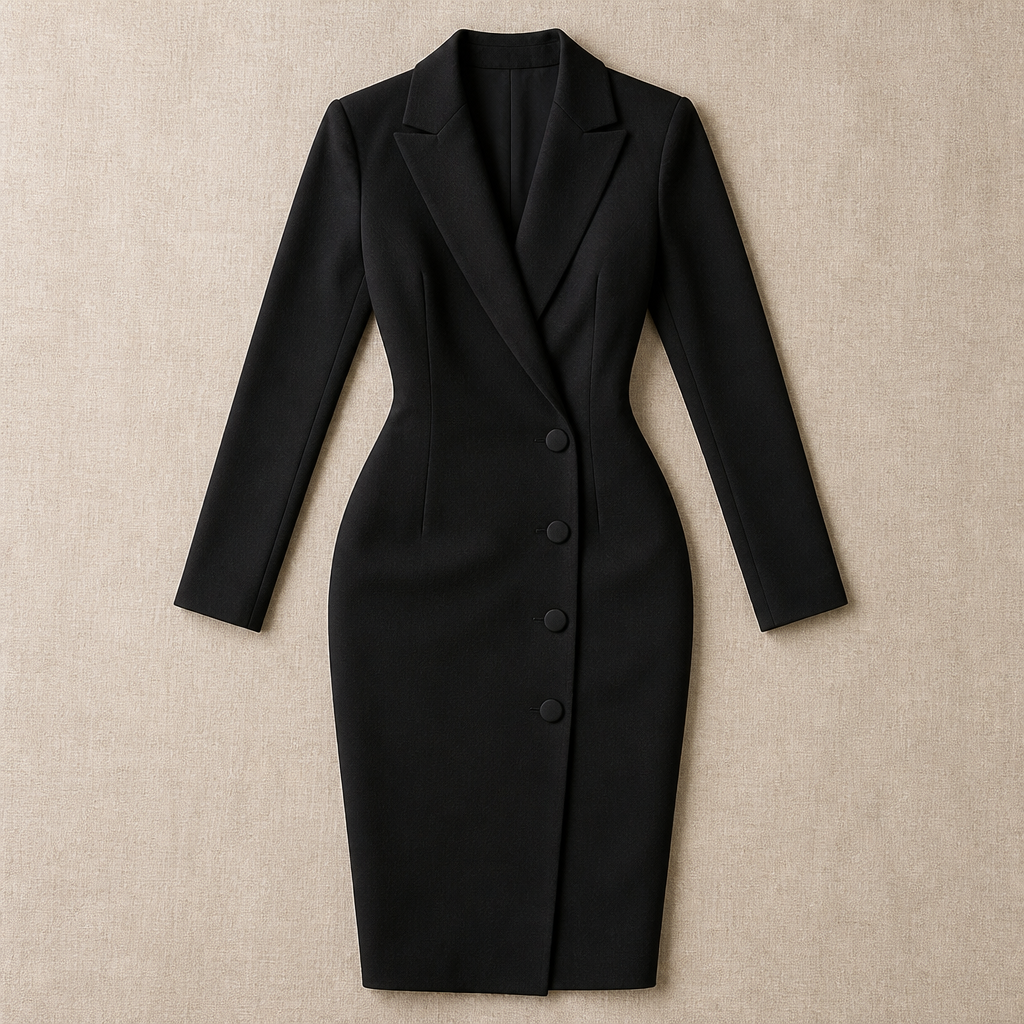 Elegantes Marineblaues Damenkleid | Schicke Abendmode