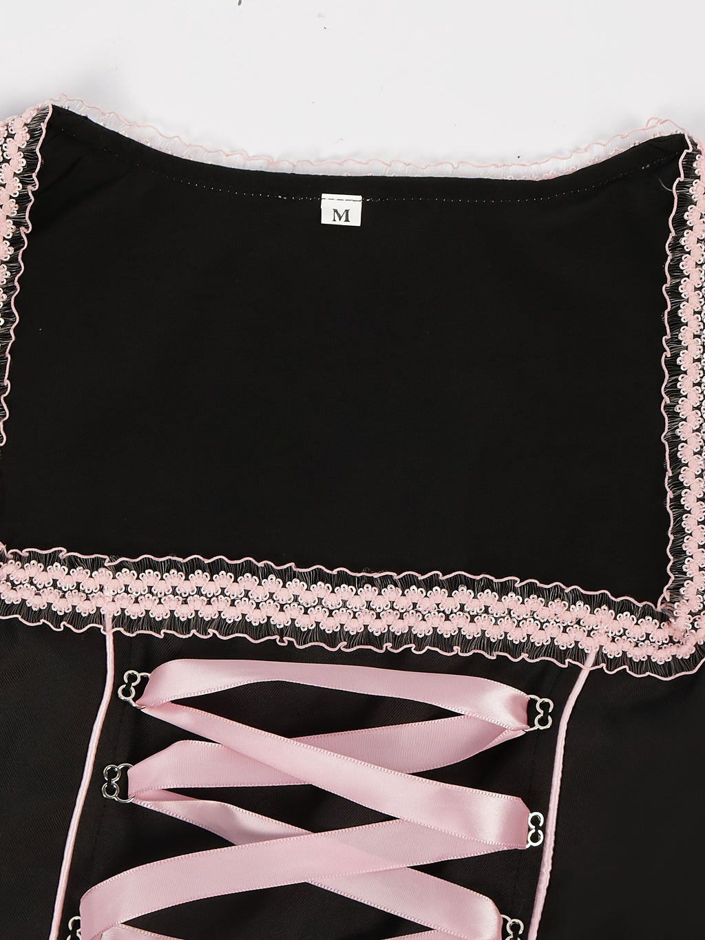 Dirndl Oktoberfest Kostüm Damen Trachten Trägershorts Set mit Corsage